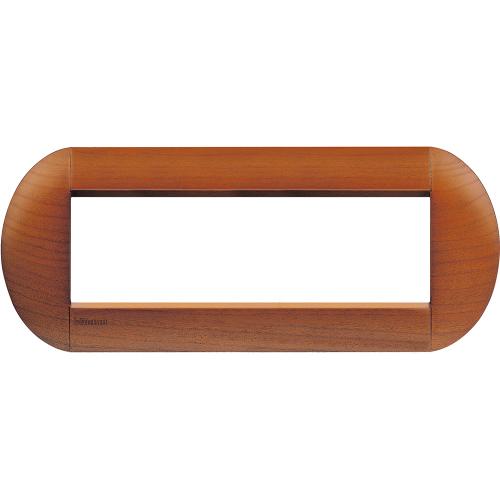 BTICINO - LNB4807LCA Рамка 7М Cherrywood Дърво Елипсовидна Livinglight
