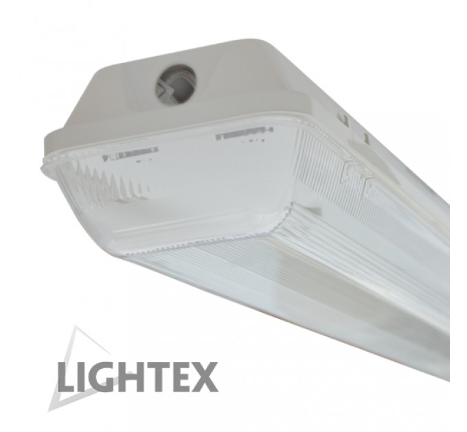 LIGHTEX ЛОТ KARINA ЗА 2XLED T8 1500ММ IP65 PC/PC ЕДНОСТРАННО ЗАХРАНВАНЕ LIGHTEX