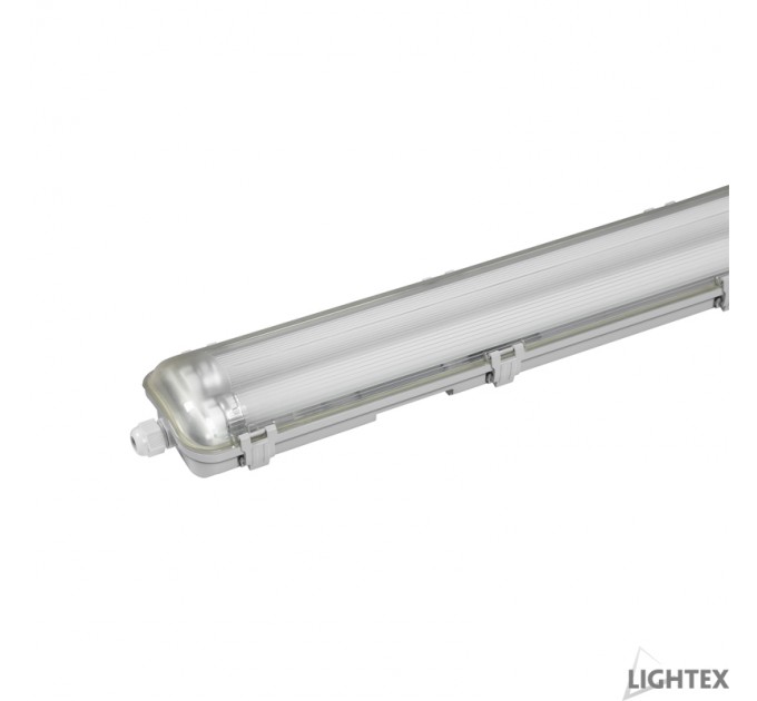 LIGHTEX ЛОТ KARINA II ЗА 2XLED T8 600ММ IP65 PC/PC ЕДНОСТРАННО ЗАХРАНВАНЕ LIGHTEX