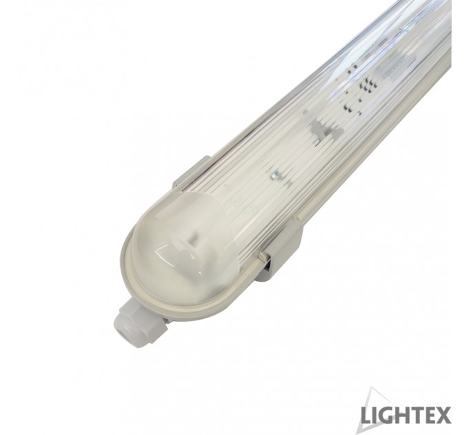 LIGHTEX ЛОТ KARINA II ЗА 1XLED T8 1500ММ IP65 PC/PC ЕДНОСТРАННО ЗАХРАНВАНЕ LIGHTEX