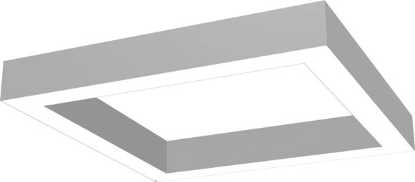 VITO LED КВАДРАТ ЗА ПОВЪРХНОСТЕН МОНТАЖ ИЛИ ЗА ОКАЧВАНЕ-PS 900X900X80MM 80W 3000K (ТОПЛА СВЕТЛИНА) 9360LM СИВ ЦВЯТ 2423490