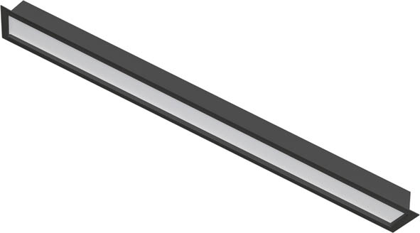 VITO LED ЛИНЕЕН ОСВЕТИТЕЛ ЗА ВГРАЖДАНЕ PROFILED-RL1 65X45X1200MM 42W 6500K (СТУДЕНА СВЕТЛИНА) 4640LM ЧЕРЕН ЦВЯТ 2425040