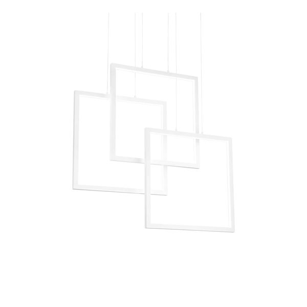 LED ПЕНДЕЛ IDEAL LUX 253596 FRAME SP QUADRATO WHITE
