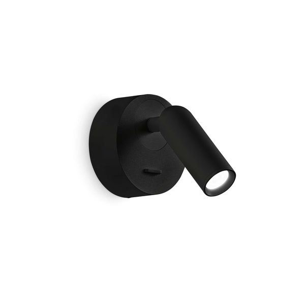 LED АПЛИК IDEAL LUX 260617 BEAN ROUND AP NERO