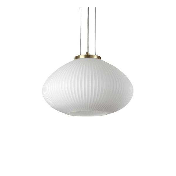 ПЕНДЕЛ IDEAL LUX 264547 PLISSE' SP1 D35 OTTONE SATINATO