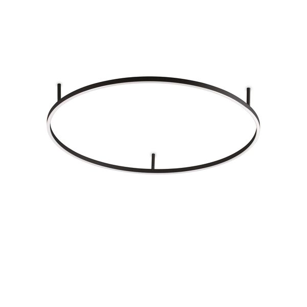 LED ПЛАФОН IDEAL LUX 266022 ORACLE SLIM PL D090 ROUND BK 3000K