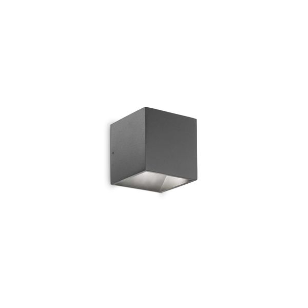 LED ФАСАДЕН АПЛИК IDEAL LUX 269184 RUBIK AP1 D07 ANTRACITE 3000K