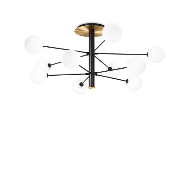 ПЛАФОН IDEAL LUX 273693 COSMOPOLITAN PL10 NERO OTTONE