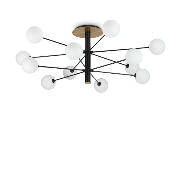 ПЛАФОН IDEAL LUX 273709 COSMOPOLITAN PL12 NERO OTTONE