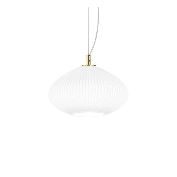 ПЕНДЕЛ IDEAL LUX 285177 PLISSE' SP1 D25 OTTONE SATINATO