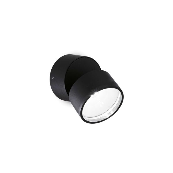 LED ФАСАДЕН АПЛИК IDEAL LUX 285504 OMEGA AP ROUND NERO 4000K