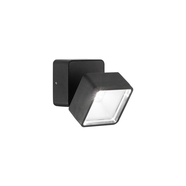 LED ФАСАДЕН АПЛИК IDEAL LUX 285535 OMEGA AP SQUARE NERO 4000K