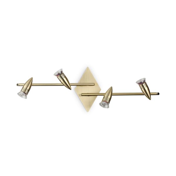 СПОТ IDEAL LUX 287799 ALFA PL4 SATIN BRASS