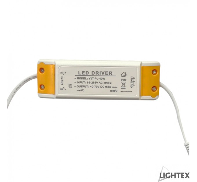 LIGHTEX LED ДРАЙВЪР 40W ЗА ПАНЕЛ 204AL0000124/125
