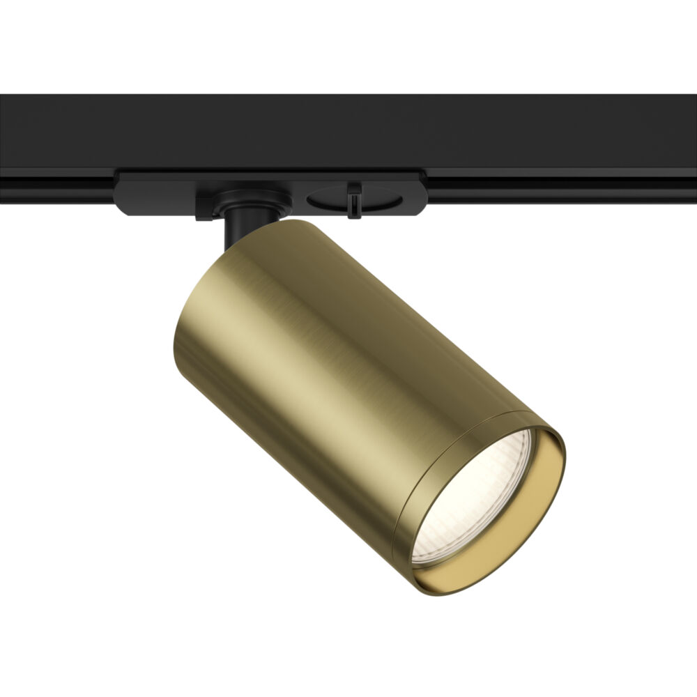 MAYTONI TR031-1-GU10-BBS МОНОФАЗНА РЕЛСОВА СИСТЕМА TRACK LAMPS ЧЕРЕН AND МЕСИНГ