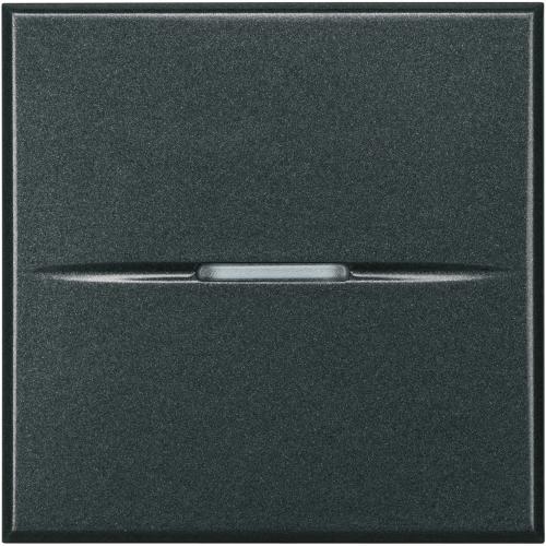 BTICINO - HS4004/2 Ключ Аксиален Кръстат 2 Модул Антрацит