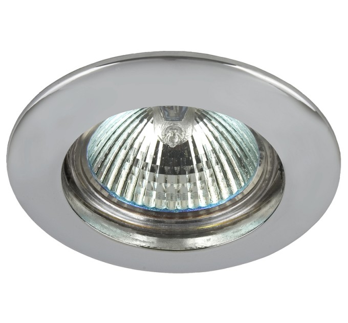LIGHTEX ЛУНА RL HL101CH MR16 GX5.3 MAX.7W LED АЛУМИНИЕВА СТАЦИОНАРНА Ф77MM/CUT 65MM ХРОМ LIGHTEX