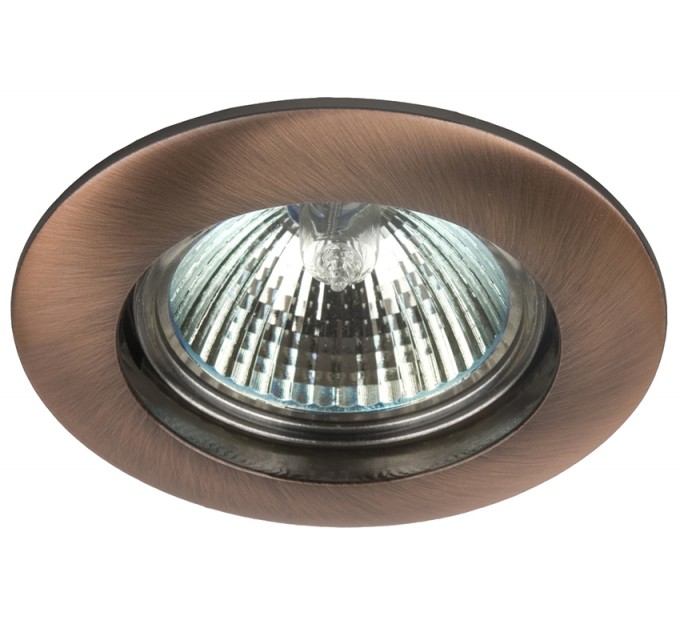 LIGHTEX ЛУНА RL HL106RAB MR16 GX5.3 MAX.7W LED АЛУМИНИЕВА СТАЦИОНАРНА Ф77MM/CUT 65MM АНТИЧНО ЧЕРВЕНО LIGHTEX