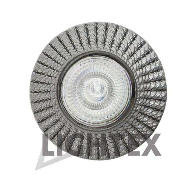 LIGHTEX ЛУНА HL803SB MR16 GX5.3 MAX.7W LED АЛУМИНИЕВА СТАЦИОНАРНА Ф100MM/CUT 50MM МАТИРАНО ЧЕРНО LIGHTEX