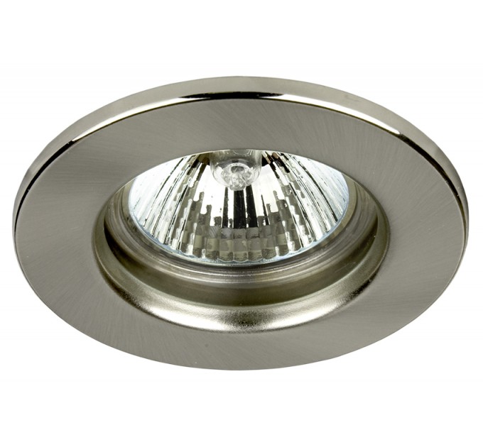 LIGHTEX ЛУНА RL HL3002SN MR16 GX5.3 MAX.7W LED СТОМАНЕНА СТАЦИОНАРНА Ф81MM/CUT 60MM МАТИРАН НИКЕЛ LIGHTEX
