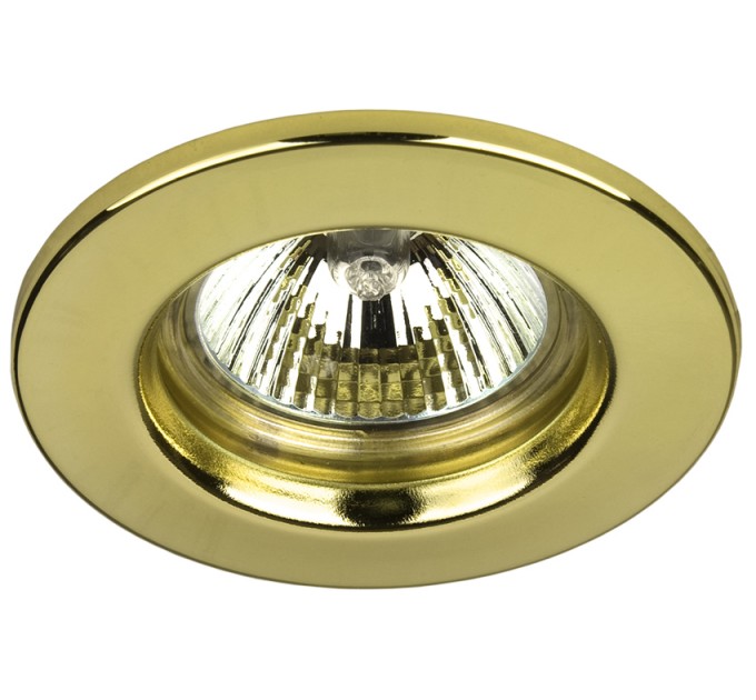 LIGHTEX ЛУНА RL HL3004G MR16 GX5.3 MAX.7W LED СТОМАНЕНА СТАЦИОНАРНА Ф81MM/CUT 60MM ЗЛАТО LIGHTEX