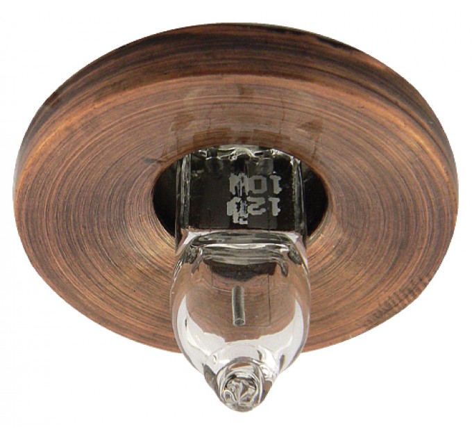 LIGHTEX ЗВЕЗДНО НЕБЕ RL HL4004RAB G4 MAX.2W LED АЛУМИНИЙ Ф27MM/CUT 25MM АНТИЧНО ЧЕРВЕНО LIGHTEX