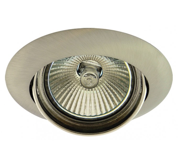 LIGHTEX ЛУНА RL HL203SN MR16 GX5.3 MAX.7W LED АЛУМИНИЕВА ПОДВИЖНА Ф84MM/CUT 75MM МАТИРАН НИКЕЛ LIGHTEX