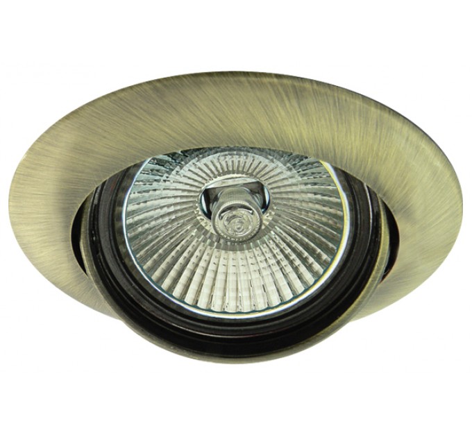 LIGHTEX ЛУНА RL HL206GAB MR16 GX5.3 MAX.50W АЛУМИНИЕВА ПОДВИЖНА Ф84MM/CUT 75MM АНТИЧНО ЗЕЛЕНО LIGHTEX