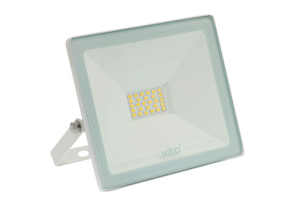 VITO LED ПРОЖЕКТОР INDUS 20W 1900LM 4000K (НЕУТРАЛНА СВЕТЛИНА) IP65 БЯЛ ЦВЯТ 3021595