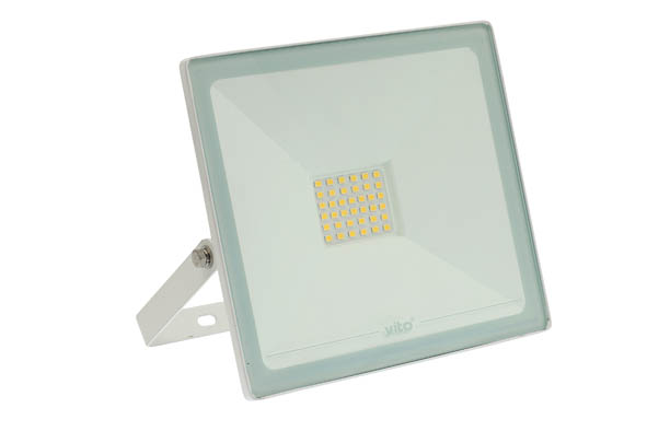 VITO LED ПРОЖЕКТОР INDUS 30W 2850LM 4000K (НЕУТРАЛНА СВЕТЛИНА) IP65 БЯЛ ЦВЯТ 3021625