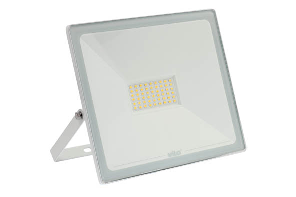 VITO LED ПРОЖЕКТОР INDUS 50W 4750LM 4000K (НЕУТРАЛНА СВЕТЛИНА) IP65 БЯЛ ЦВЯТ 3021655
