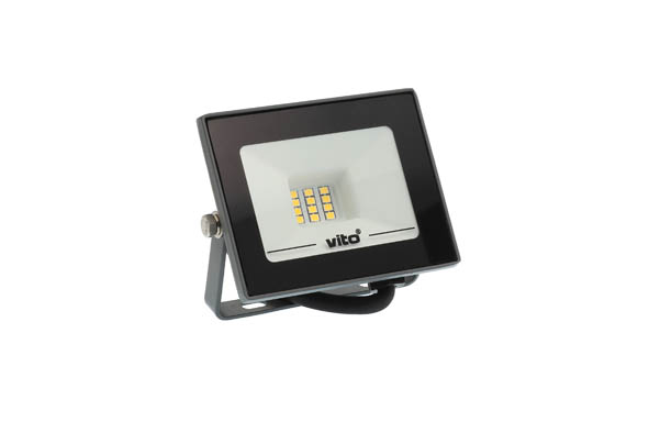 VITO LED ПРОЖЕКТОР INDUS GEN3 10W 1000LM 6000K (СТУДЕНА СВЕТЛИНА) IP65 АНТРАЦИТ 3022020