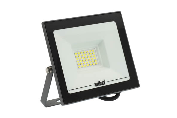 VITO LED ПРОЖЕКТОР INDUS GEN3 30W 3000LM 6000K (СТУДЕНА СВЕТЛИНА) IP65 АНТРАЦИТ 3022140