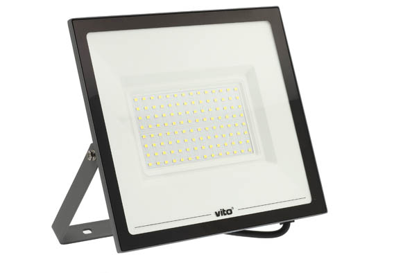 VITO LED ПРОЖЕКТОР INDUS GEN3 100W 10000LM 6000K (СТУДЕНА СВЕТЛИНА) IP65 АНТРАЦИТ 3022230