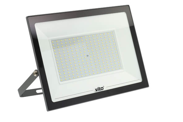 VITO LED ПРОЖЕКТОР INDUS GEN3 200W 20000LM 6000K (СТУДЕНА СВЕТЛИНА) IP65 АНТРАЦИТ 3022290