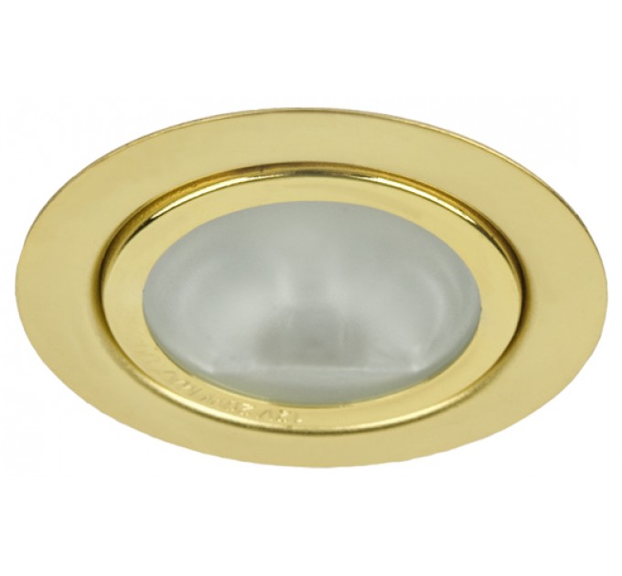 LIGHTEX МЕБЕЛНА ЛУНА RL HL4515G ЗЛАТО G4 20W АЛУМИНИЕВА Ф72MM/CUT 58MM ЗЛАТО С ЛАМПА LIGHTEX