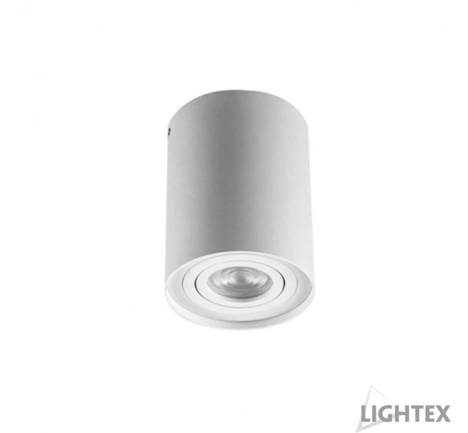 LIGHTEX ЛУНА ЗА ВЪНШЕН МОНТАЖ 1 GU10 КРЪГЛА БЯЛА 95Х125 LIGHTEX