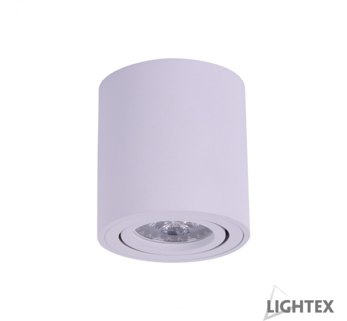 LIGHTEX ЛУНА ЗА ВЪНШЕН МОНТАЖ 1 GU10 MAX.7W LED КРЪГ БЯЛА Ф85 LIGHTEX