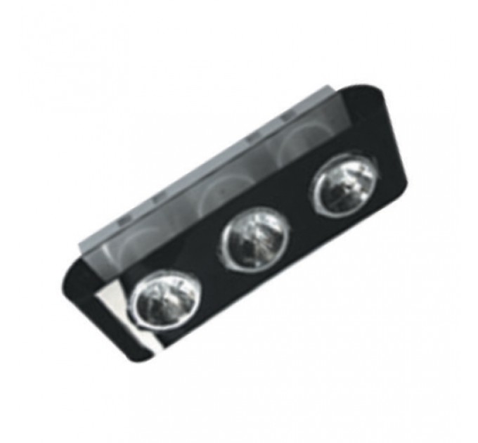 LIGHTEX ОСВЕТИТЕЛНО ТЯЛО 3ХAR111 АКРИЛ ЧЕРНО С ТРАНСФОРМАТОР 105W+60W LIGHTEX