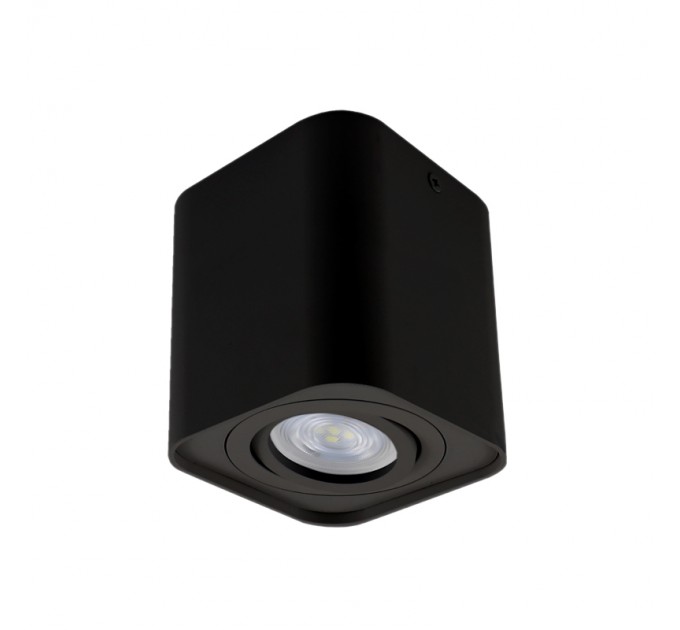 LIGHTEX ЛУНА ЗА ВЪНШЕН МОНТАЖ TOUCAN 1XGU10 MAX.7W LED ОВАЛ ЧЕРНА 93Х93Х105ММ LIGHTEX