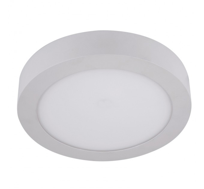 LIGHTEX LED ЛУНА БЯЛА ОТКРИТ МОНТАЖ 220V 6W IP40 120D Ф120 КРЪГЛА 4000K 390LM LIGHTEX