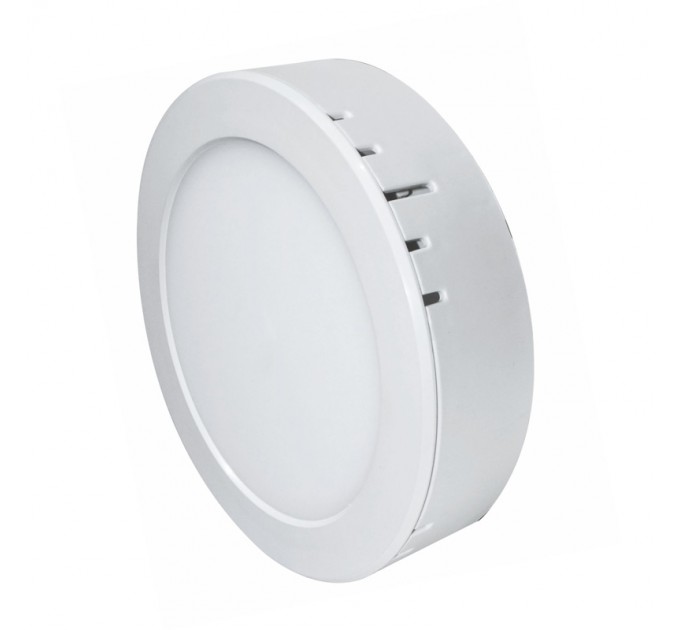 LIGHTEX LED ЛУНА БЯЛА ЗА СКРИТ И ОТКРИТ МОНТАЖ 220V 6W Ф105 4000K 390LM LIGHTEX