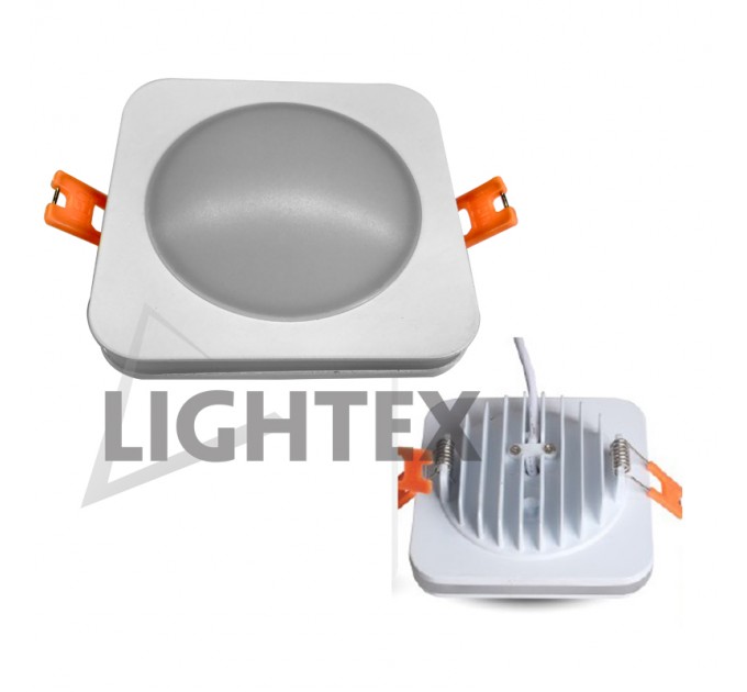 LIGHTEX LED ЛУНА ЗА ВГРАЖДАНЕ КВАДРАТ SPACE 10W IP44 3000K 800LM 100 100 Ф90 LIGHTEX