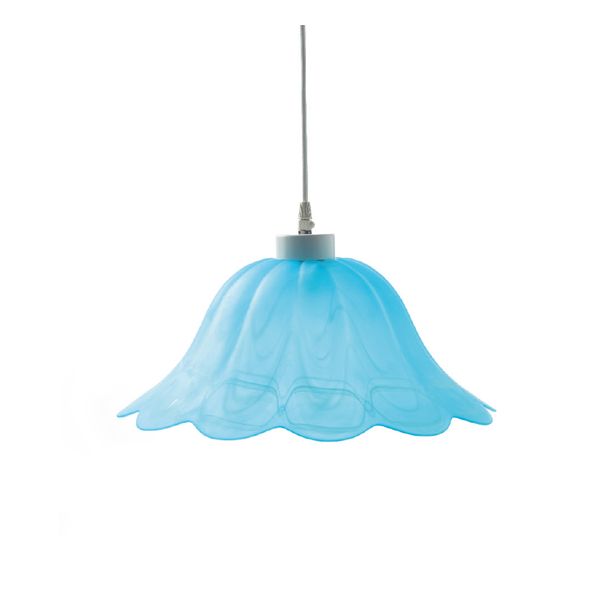 ACA LIGHTING UNDER GLASS NO 309 Φ40 W.ALABASTER BLUE SATIN MANDALAY ACA-3092