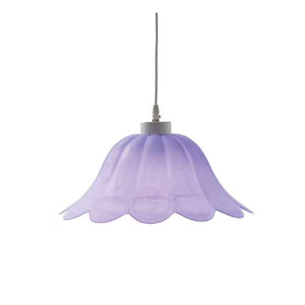ACA LIGHTING UNDER GLASS NO 309 Φ40 W.ALABASTER LILA SATIN MANDALAY ACA-3093