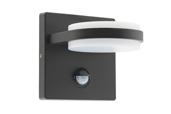 VITO ФАСАДЕН АПЛИК С PIR SENSOR BERGEN-2D 12W 840LM 4000K (НЕУТРАЛНА СВЕТЛИНА) UP&DOWN IP44 140X120X120MM ЦВЯТ АНТРАЦИТ 3230340