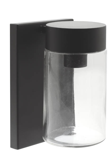 VITO ФАСАДЕН АПЛИК KOTOR W1 Φ116X320MM IP44 НЕРЪЖДАЕМА СТОМАНА ЧЕРЕН ЦВЯТ 3230350