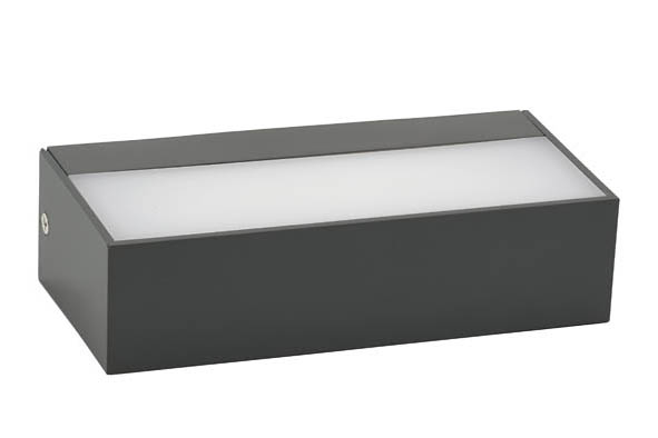 VITO LED ФАСАДЕН АПЛИК ADRIA WL2 10W 650LM 4000K (НЕУТРАЛНА СВЕТЛИНА) IP65 170X80X46MM ДВУПОСОЧНО ОСВЕТЯВАНЕ ЦВЯТ АНТРАЦИТ 3230470