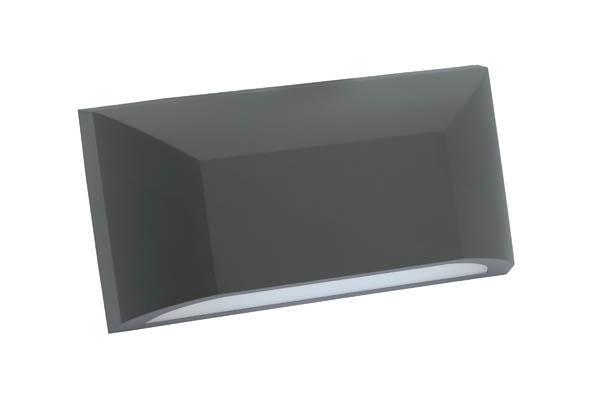 VITO LED ФАСАДЕН АПЛИК ADRIA W1 6W 360LM 4000K (НЕУТРАЛНА СВЕТЛИНА) IP65 200X113X51MM ЦВЯТ АНТРАЦИТ 3230480