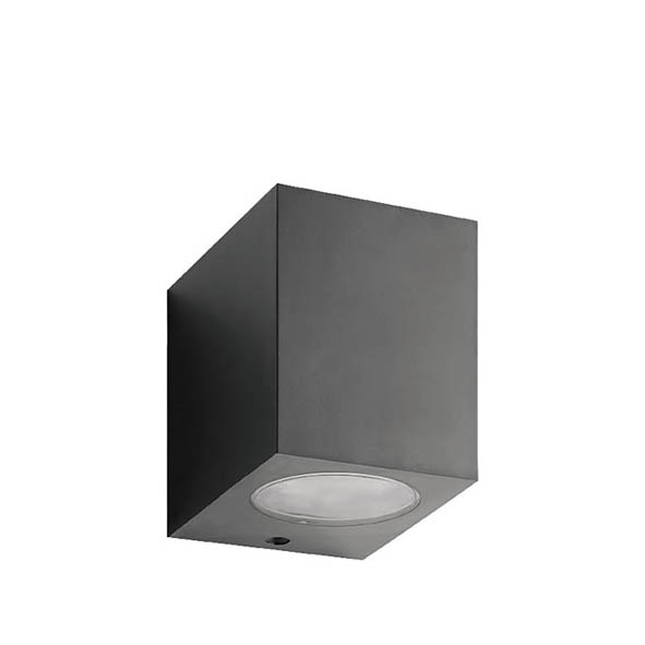 VITO ФАСАДЕН АПЛИК ADRIA SQC1 GU10 92X90X70MM IP54 PLASTIC ЦВЯТ АНТРАЦИТ 3230510